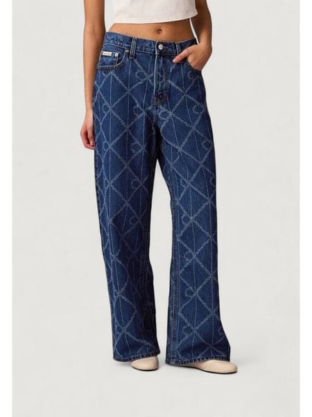 Calvin Klein Jeans Jeansy Low Rise Baggy LV047D709G Niebieski Loose Fit. Niebieskie jeansy Calvin Klein Jeans, bez wzorów, z bawełny. Za 636,78 zł.