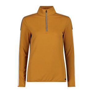 Bluza damska CMP 33L0466. Brązowe bluzy CMP, na zimę, l, bez wzorów, bez kaptura. Za 169,99 zł.