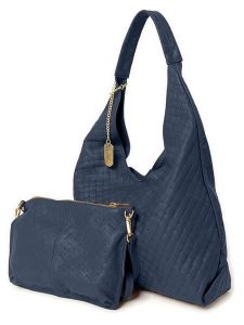 Anna Morellini Skórzany shopper bag "Nicolina" w kolorze granatowym - 41 x 42 x 11 cm rozmiar: onesize. Niebieskie shopper bag Anna Morellini, bez wzorów, z materiału, na ramię, bez dodatków. Za 339,99 zł.