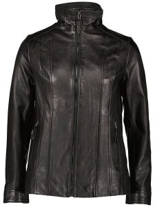 7eleven Skórzana kurtka "Mala" w kolorze czarnym rozmiar: 38. Czarne kurtki 7eleven, bez wzorów, ze skóry, bez kaptura. Za 565,99 zł.