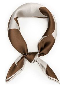 Puccini Jedwabna chusta w kolorze kremowo-jasnobrązowym - 65 x 65 cm rozmiar: onesize. Brązowe apaszki i chusty Puccini, bez wzorów, z jedwabiu. Za 139,95 zł.