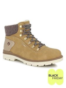 Kimberfeel Botki zimowe "Albane" w kolorze jasnobrązowym rozmiar: 36. Brązowe botki Kimberfeel, na zimę, bez wzorów, bez obcasa, bez zapięcia. Za 344,99 zł.