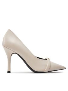 Furla Szpilki Core Decollete T.90 YG59FCD-X30000-1704S-10074100 Écru. Szpilki Furla, bez wzorów, ze skóry, bez obcasa. Za 649,99 zł.