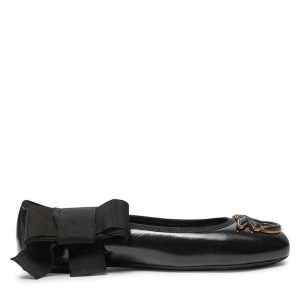 Baleriny PINKO. Czarne balerinki Pinko, bez wzorów, bez obcasa, bez zapięcia. Za 499,99 zł.