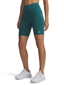 Under Armour Szorty sportowe w kolorze ciemnozielonym rozmiar: M. Zielone spodenki sportowe Under Armour, m, bez wzorów, z materiału, outdoorowe. Za 104,95 zł.