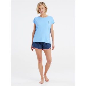 Koszulka damska Protest PRTMERU surf t-shirt. Niebieskie koszulki sportowe Protest, bez wzorów, bez ramiączek. W wyprzedaży za 142,49 zł.