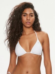 Guess Góra od bikini E4GJ00 LY00K Biały. Białe bikini Guess, z aplikacjami, z syntetyku. Za 149,99 zł.