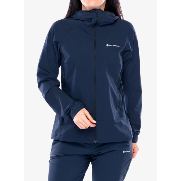 Kurtka softshell damska Montane Tenacity Nano Hoodie. Niebieskie kurtki Montane, bez wzorów, z softshellu, bez kaptura. Za 576,99 zł.