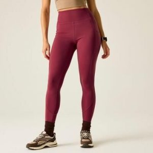 Damskie legginsy turystyczne Power. Czerwone legginsy Dare 2b, bez wzorów, z tkaniny. Za 299,99 zł.