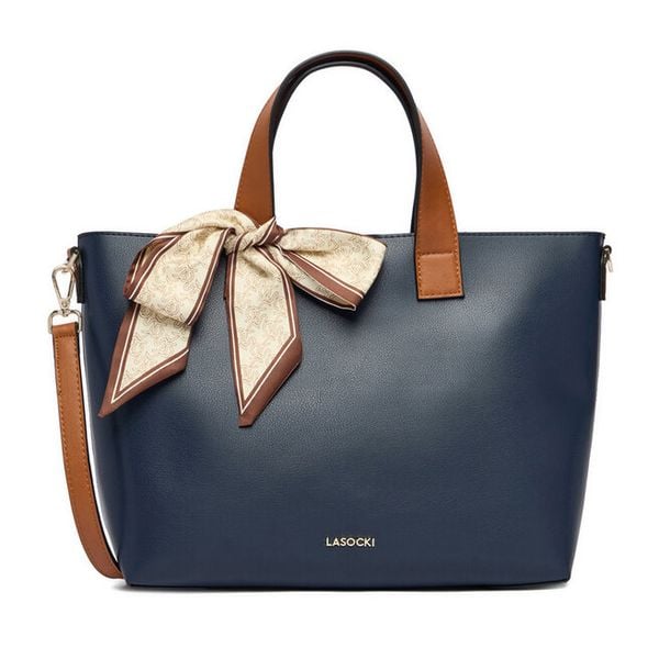 Torebka Lasocki. Niebieskie torebki klasyczne Lasocki, bez wzorów, bez dodatków. Za 199,99 zł.