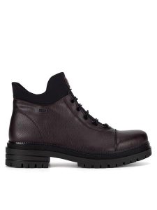 Rieker Trzewiki Y3163-35 Brązowy. Brązowe botki Rieker, bez wzorów, z materiału, bez obcasa, na płaskiej podeszwie, bez zapięcia. Za 311,00 zł.