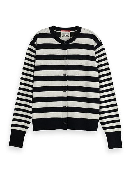 Scotch & Soda Kardigan w kolorze biało-czarnym rozmiar: M. Białe kardigany Scotch & Soda. Za 126,45 zł.