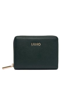 Liu Jo Portfel AF6156 E1019 Zielony ciemny. Zielone portfele Liu Jo, bez wzorów, ze skóry. Za 249,99 zł.