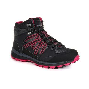 Buty trekkingowe damskie Regatta Samaris II Mid wodoodporne. Niebieskie buty trekkingowe Regatta, z gumy, bez zapięcia. Za 271,00 zł.