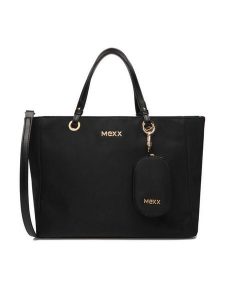 MEXX Torebka EO-MEXX-L-001-09 Czarny. Czarne shopper bag Mexx, bez wzorów, z materiału, bez dodatków. Za 269,99 zł.