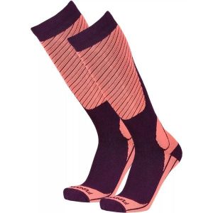Skarpety narciarskie damskie Fundango Ski Socks. Czerwone skarpetki FUNDANGO, bez wzorów, ze skóry. Za 79,90 zł.
