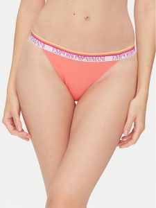Emporio Armani Underwear Komplet stringów EW000405 AF10883 M4008 Różowy. Czerwone komplety bielizny Emporio Armani Underwear, bez wzorów, z bawełny. Za 139,99 zł.