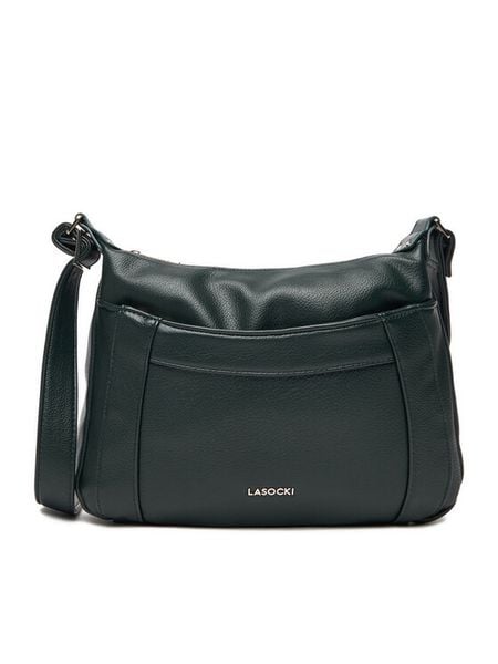 Lasocki Torebka C-LSK-L-009-08 Zielony. Zielone listonoszki Lasocki, bez wzorów, z materiału, bez dodatków. Za 169,99 zł.