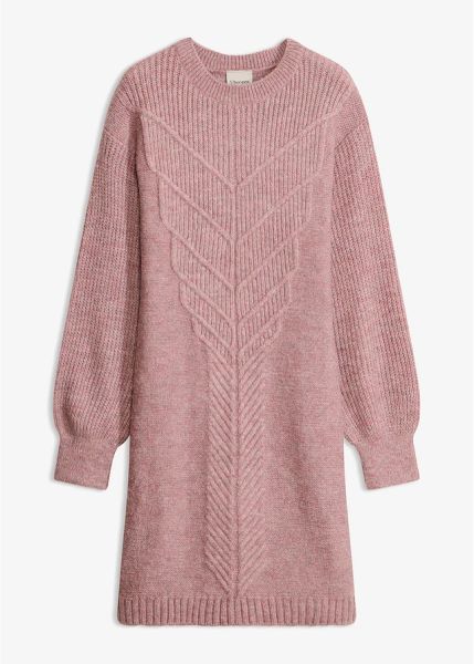 Sukienka dzianinowa. Czerwone sukienki bonprix, bez wzorów, z dzianiny, bez kołnierzyka, bez ramiączek, oversize. Za 169,99 zł.