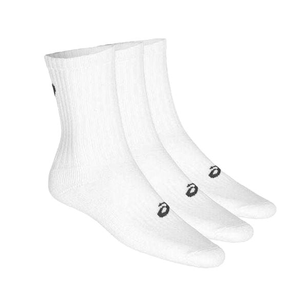 Skarpety Unisex Dla Dorosłych Crew (3 Sztuki). Białe skarpetki ASICS, bez wzorów. Za 98,99 zł.