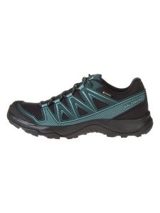 SALOMON Buty turystyczne "Kynthos GTX" w kolorze czarno-niebieskim rozmiar: 48. Czarne buty trekkingowe Salomon, z gore-texu, bez zapięcia. Za 316,24 zł.