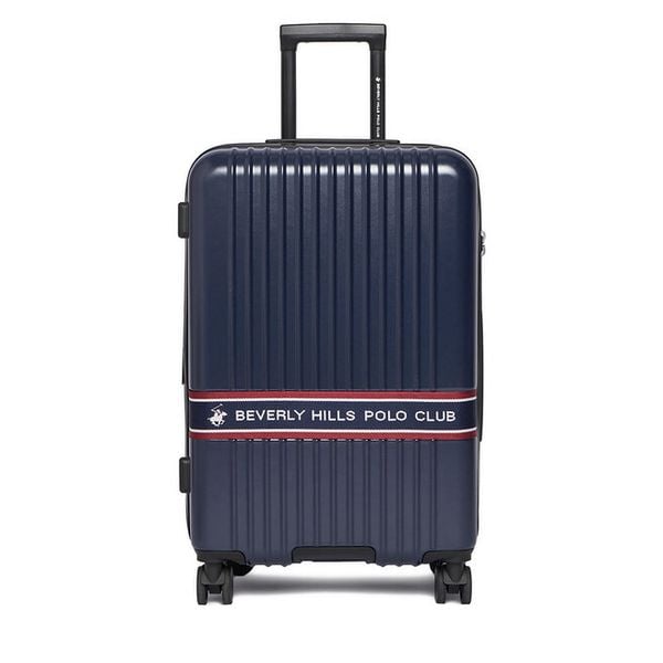 Walizka średnia Beverly Hills Polo Club. Niebieskie walizki Beverly Hills Polo Club, bez wzorów, średnie. Za 359,99 zł.
