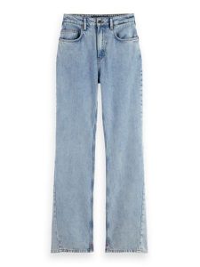 Scotch & Soda Dżinsy - Bootcut fit - w kolorze błękitnym rozmiar: W25/L32. Niebieskie jeansy Scotch & Soda, z aplikacjami, z bawełny, z podwyższonym stanem. Za 229,46 zł.