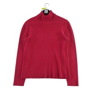 Second life - Damski czerwony sweter z golfem - Stan dobry. Czerwone golfy Ralph Lauren, bez wzorów. Za 97,25 zł.