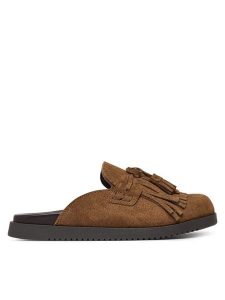 Steve Madden Klapki Maurea 11005586 Brązowy. Brązowe klapki Steve Madden, bez wzorów, ze skóry, bez obcasa. Za 467,99 zł.