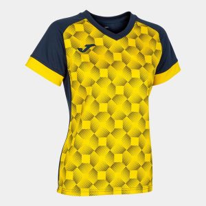 Koszulka do piłki nożnej damska Joma Supernova III. Niebieskie bluzki JOMA, s, bez wzorów, sportowe, bez kołnierzyka, bez ramiączek. Za 137,99 zł.