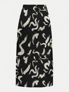 ONLY Spódnica midi Nova 15331905 Czarny Regular Fit. Czarne spódnice ONLY, m, bez wzorów, z syntetyku, midi. Za 79,99 zł.