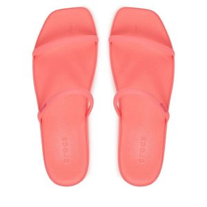 Klapki Crocs. Czerwone klapki Crocs, bez wzorów, bez obcasa. Za 179,99 zł.