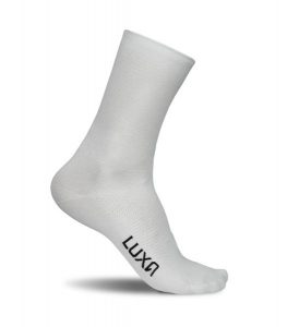 Skarpetki Rowerowe Unisex Luxa Classic. Niebieskie skarpetki LUXA, bez wzorów, z materiału. Za 49,90 zł.