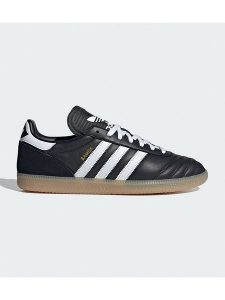Adidas Skórzane sneakersy "Samba" w kolorze czarnym rozmiar: 46 2/3. Czarne trampki ADIDAS, bez wzorów, bez zapięcia. Za 448,99 zł.