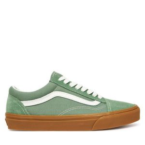 Tenisówki Vans. Zielone trampki Vans, bez wzorów, bez zapięcia. Za 299,99 zł.