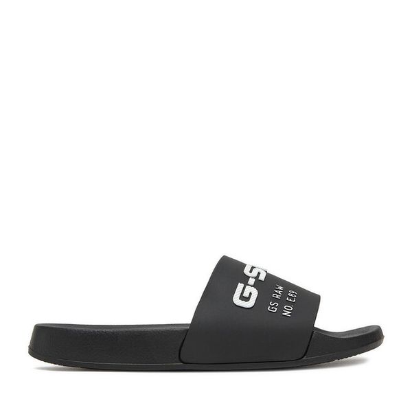 Klapki G-Star. Czarne klapki G-Star, bez wzorów, bez obcasa. Za 103,99 zł.