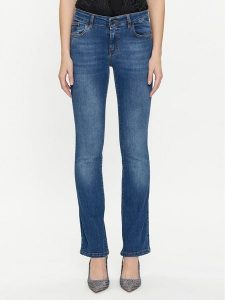 Rinascimento Jeansy CFC0117537003 Niebieski Flare Fit. Niebieskie jeansy Rinascimento, bez wzorów, z bawełny. Za 339,99 zł.