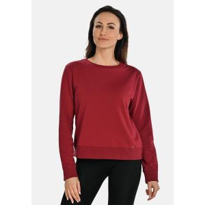 Bawełniana bluza damska z okrągłym dekoltem Teyli Ellis. Niebieskie bluzy Teyli, xl, bez wzorów, z bawełny, bez kaptura. Za 229,99 zł.