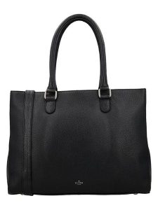 Charm Skórzana torebka w kolorze czarnym - 39 x 30 x 13 cm rozmiar: onesize. Czarne torebki klasyczne Charm, bez wzorów, z materiału, przez ramię, bez dodatków. Za 369,99 zł.