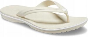 Japonki Dla Dorosłych Crocs Crocband Flip. Brązowe klapki Crocs, bez wzorów, z materiału, bez obcasa. Za 169,99 zł.