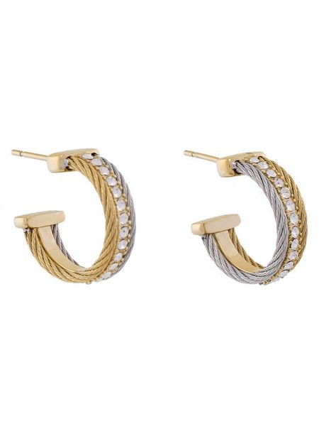 Guess Kolczyki JUBE05 392JW Złoty. Żółte kolczyki Guess, metalowe. Za 329,99 zł.