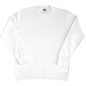 Damska Bluza Z Długim Rękawem I Okrągłym Dekoltem. Białe bluzy SG, xl, bez wzorów, bez kaptura. Za 77,99 zł.