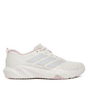 Buty na siłownię adidas. Szare buty sportowe ADIDAS, bez wzorów, bez zapięcia, na fitness i siłownię. Za 299,99 zł.