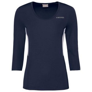 Koszulka tenisowa damska z rękawem 3/4 Head Club Tech Shirt. Białe kurtki Head, m, bez wzorów, bez kaptura. Za 120,00 zł.