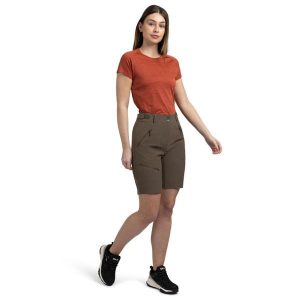 Dlx Jocelyn - Damskie spodenki Dlx Torfowe. Brązowe szorty DLX, bez wzorów, sportowe. Za 336,99 zł.