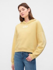 GAP Bluza w kolorze żółtym rozmiar: XXL. Żółte bluzy GAP, xxl, bez wzorów, z kapturem. Za 87,81 zł.