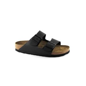 Klapki damskie Birkenstock Arizona BS W. Brązowe klapki Birkenstock, bez wzorów, z materiału, bez obcasa. Za 296,10 zł.