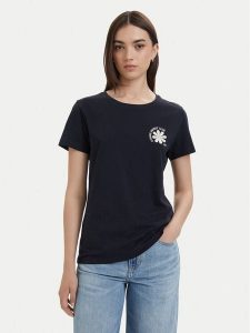 BOSS T-Shirt C_Elove_5 50566827 Granatowy Slim Fit. Niebieskie t-shirty Boss, s, bez wzorów, z bawełny, bez kołnierzyka, bez ramiączek. Za 214,99 zł.