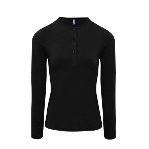 Damska Koszulka Z Długim Rękawem John Roll. Czarne bluzki PREMIER, xl, bez wzorów, sportowe, bez kołnierzyka, bez ramiączek. Za 83,99 zł.