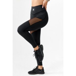 Getry damskie legginsy sportowe szybkoschnące fitness Rough Radical Kendi Long. Czarne legginsy ROUGH RADICAL, bez wzorów. W wyprzedaży za 152,92 zł.